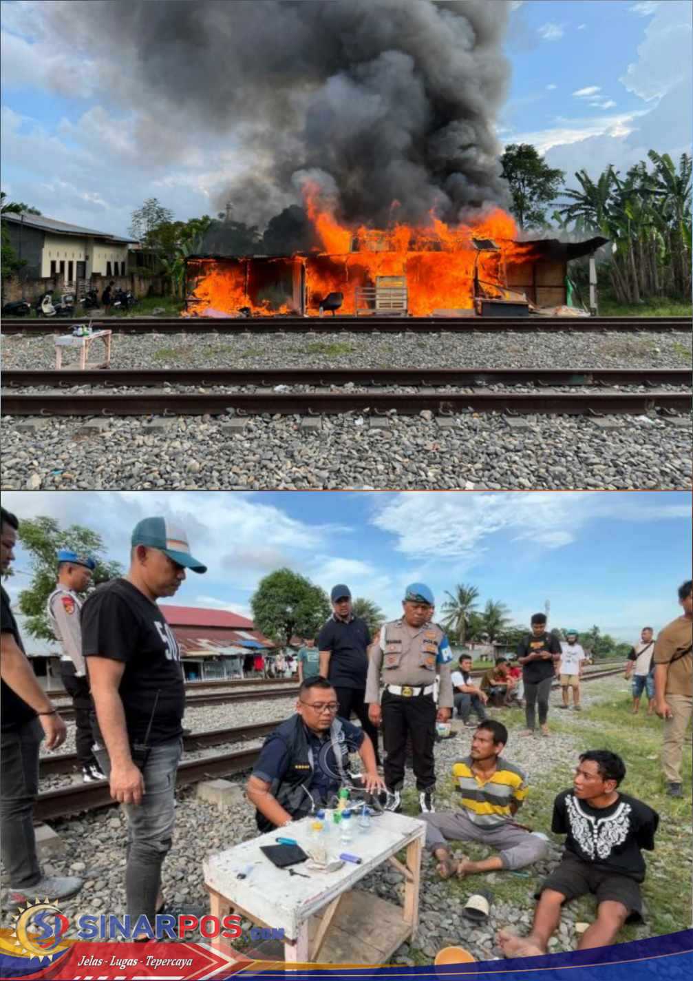 Polrestabes Medan Gerebek Sarang Narkoba di Pinggir Rel Tembung,Bandar Gunakan Drone Pantau Petugas: 2 Pelaku Diamankan