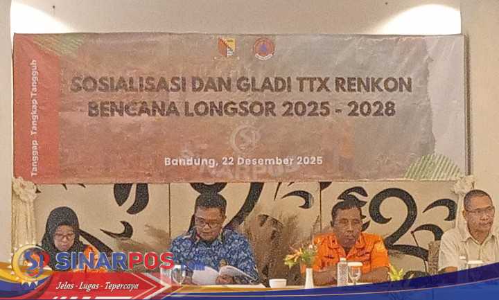 Sosialisasi dan Gladi TTX Renkom Bencana Banjir dan Longsor 2025–2028 Digelar Di Hotel Dan Restoran Sindang Reret