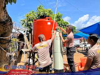 Polda Sumut Hadirkan Air Bersih untuk Warga Hutanabolon, Pasang Filter Air Nanotec pada Sumur Bor