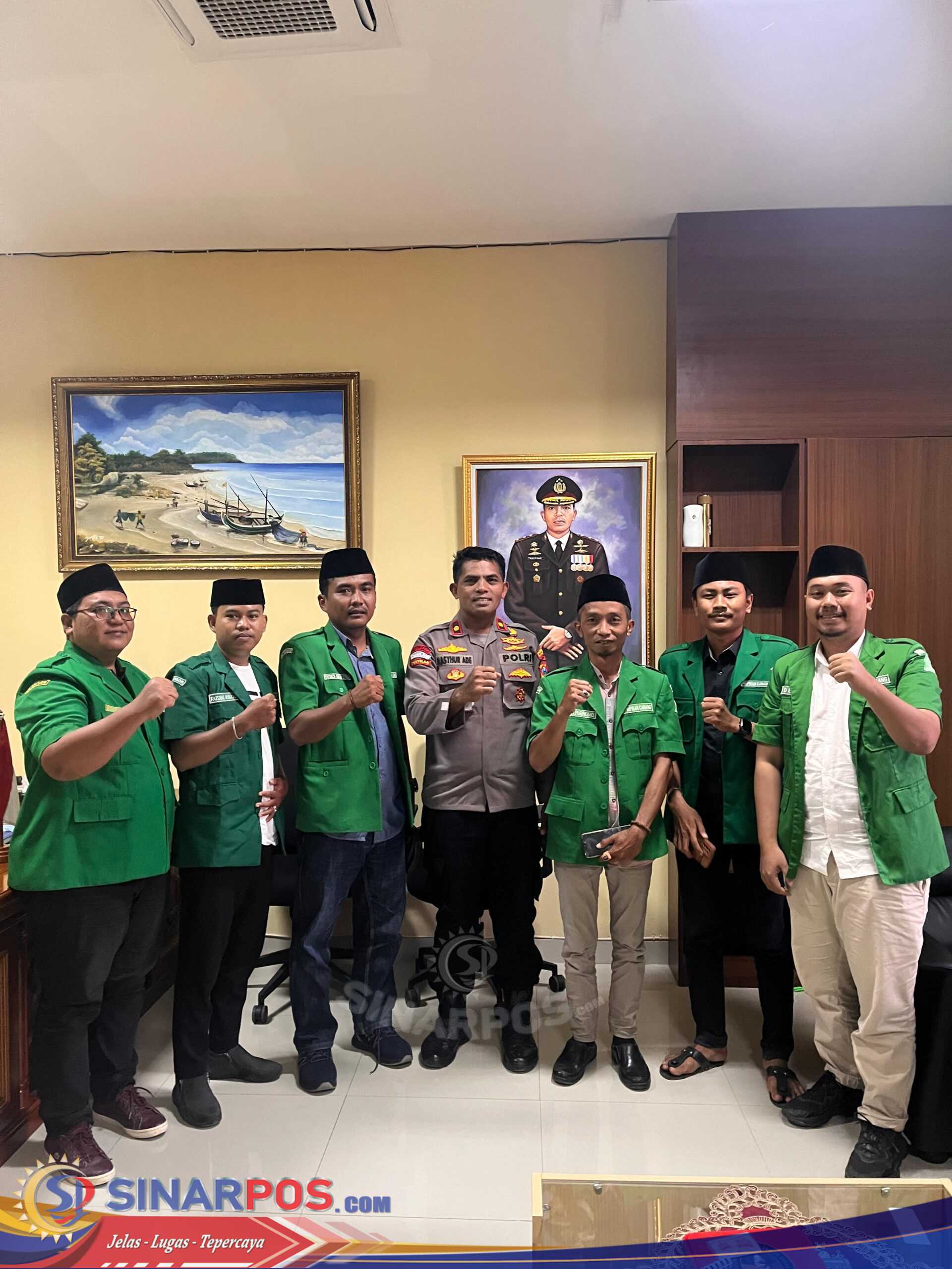 Wakapolres Sumenep Temui LBH GP Ansor di Ruang Kerjanya
