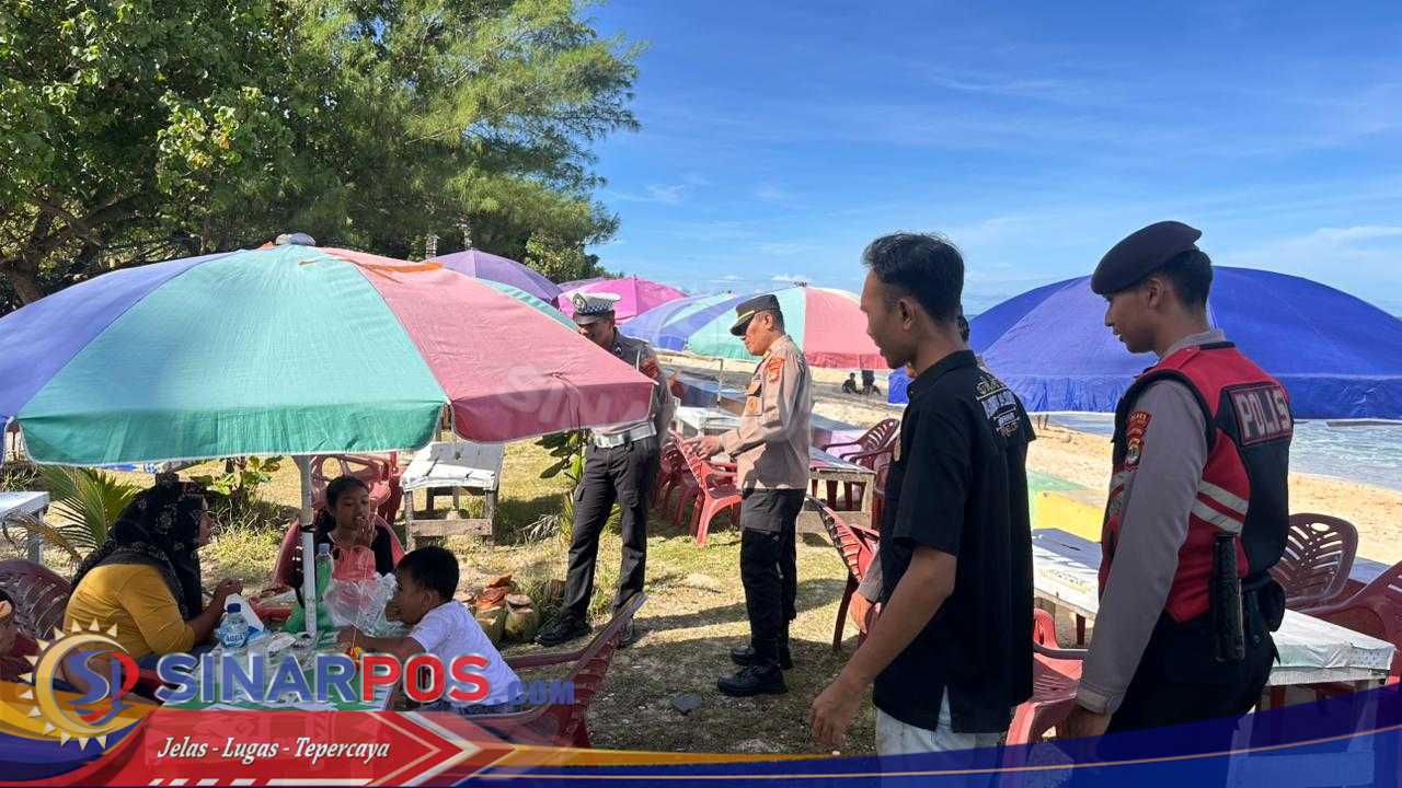 Polres Pesisir Barat Gelar Patroli di Objek Wisata Saat Hari Libur