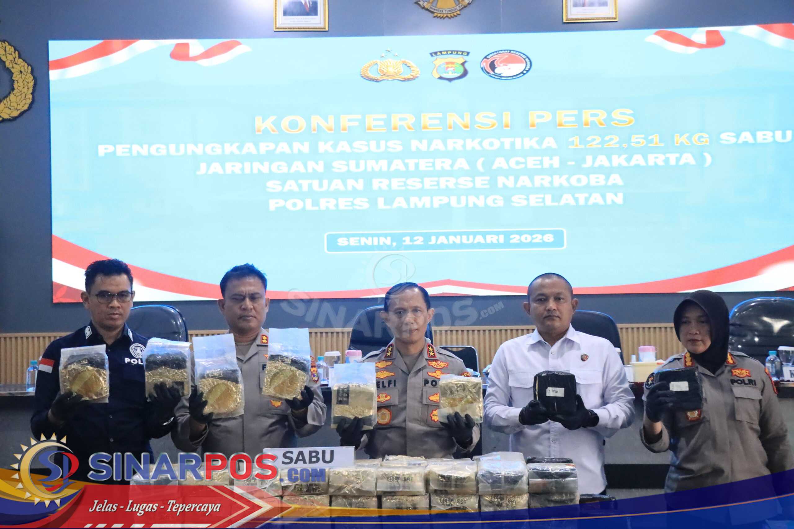 Sabu 122,5 Kg Sabu Dikamuflase Jengkol, Polisi Bongkar Jaringan Aceh–Jakarta di Bakauheni