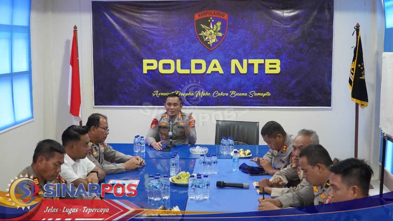 Ditpolairud Polda NTB Gelar Analisa dan Evaluasi Kinerja Bersama Kasat Polairud Polres Jajaran dan Komandan Kapal Polisi.