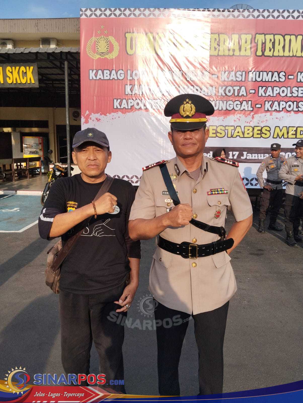Pimpinan Redaksi Sinarpos.com Beri Ucapan Selamat kepada AKP Feriawan Sebagai Kapolsek Medan Kota