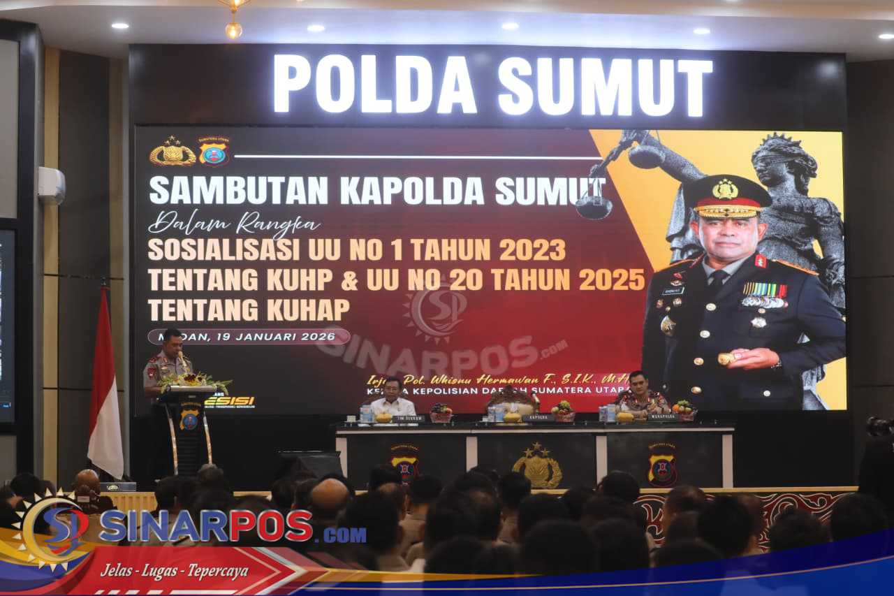Kapolda Sumut Tekankan Transformasi Paradigma Penegakan Hukum melalui Sosialisasi KUHP dan KUHAP Baru