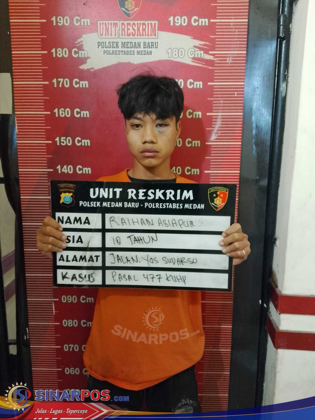 4 Kali Beraksi!! Saat Patroli Malam, Polsek Medan Baru Kembali Ringkus Pelaku Curanmor di Jalan Biduk