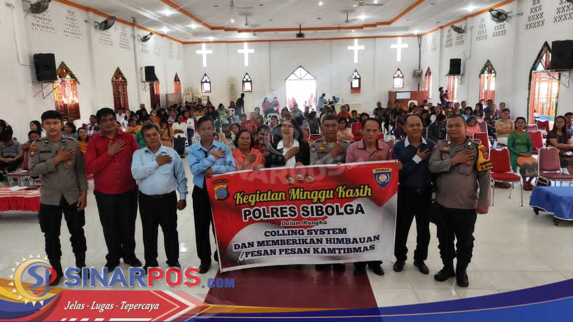 Polres Sibolga Gelar Minggu Kasih di GKII Sibolga, Sampaikan Pesan Kamtibmas kepada Jemaat