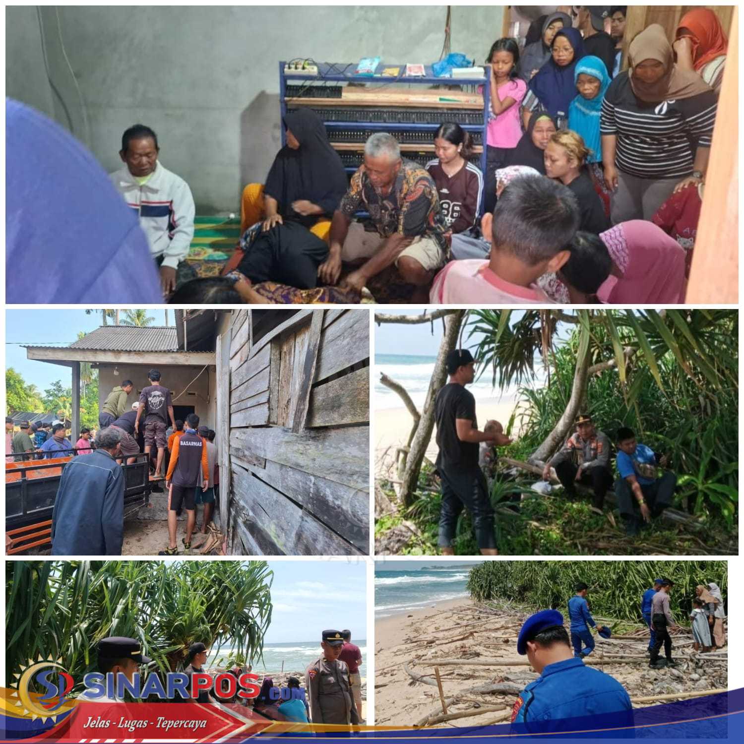 Polres Pesisir Barat Bersama Tim SAR Gabungan Evakuasi Jenazah Korban Tenggelam di Perairan Bangun Negara