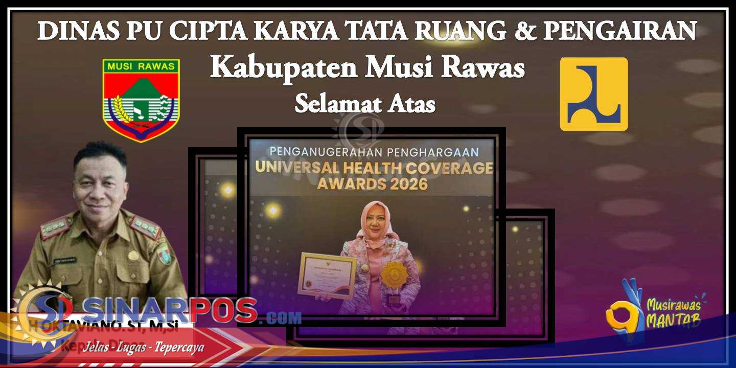 kepala Dinas PU ciptakaria kab.musirawas mengucap kan