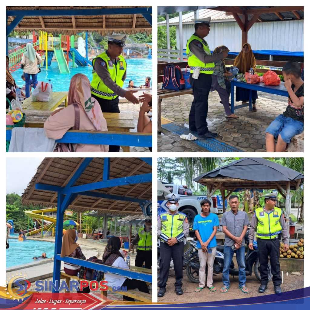 Sat Lantas Polres Tulang Bawang Turun Langsung Ke Lokasi Wisata, Pastikan Keamanan Pengunjung Terjaga Maksimal
