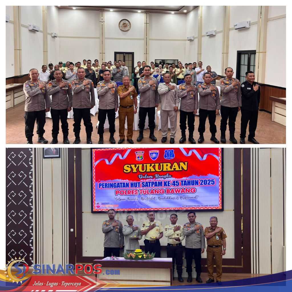 45 Tahun Satpam Mengabdi untuk Negeri! Polres Tulang Bawang Gelar Syukuran Meriah, Perkuat Sinergi Jaga Kamtibmas