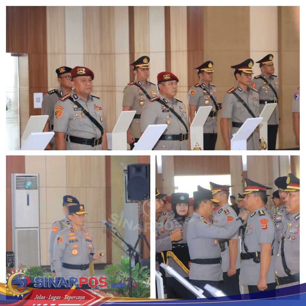 9 Pejabat Utama Dan 4 Kapolres Berganti, Kapolda Lampung Gelar Upacara Serah Terima Jabatan