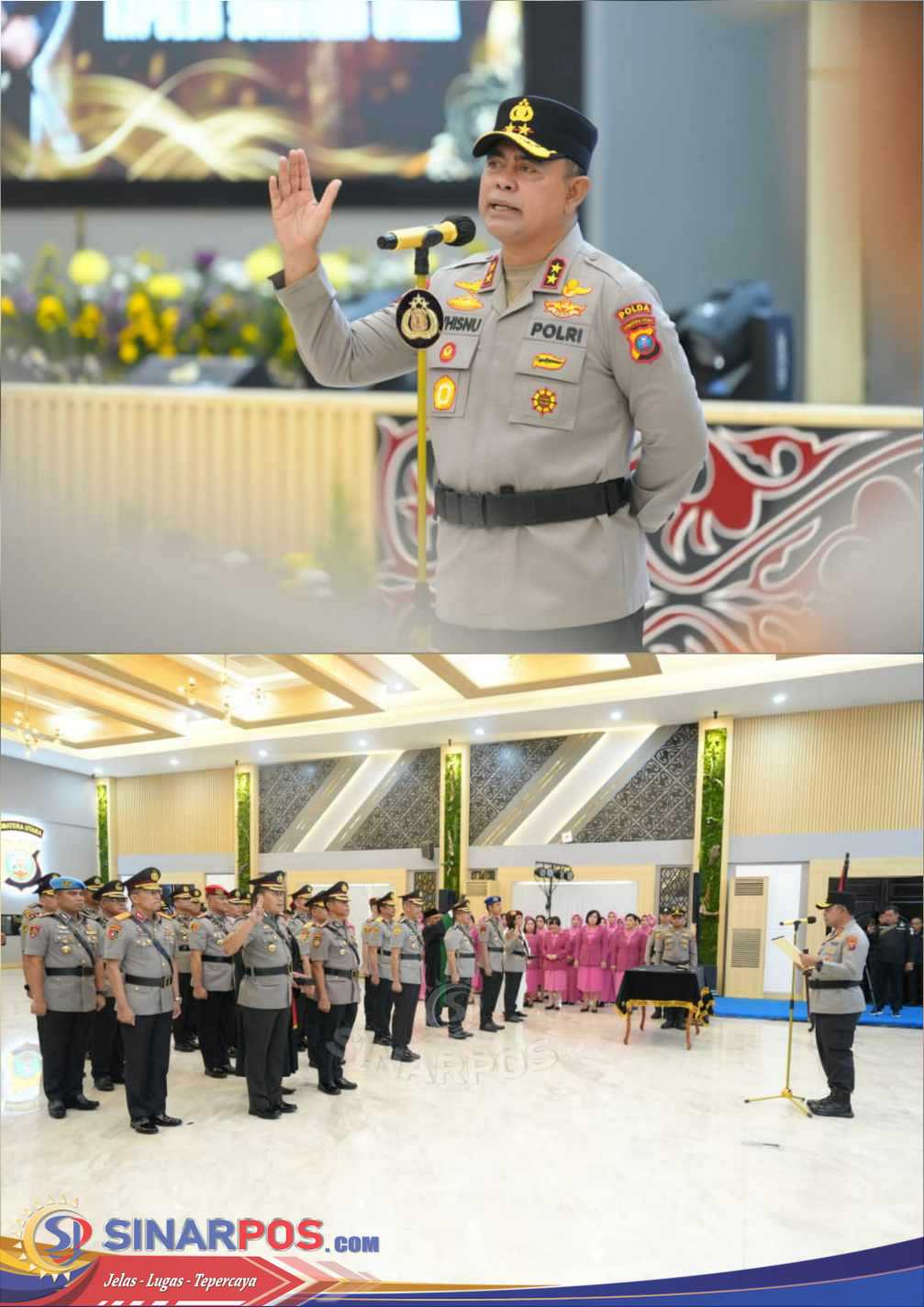 Kapolda Sumut Pimpin Sertijab dan Pengukuhan PJU serta Kapolres Jajaran