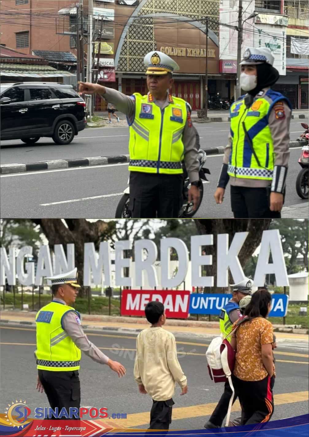 Pendekatan Humanis Kepada Pengguna Jalan, Dirlantas Polda Sumut Turun Langsung Atur Lalin Pagi