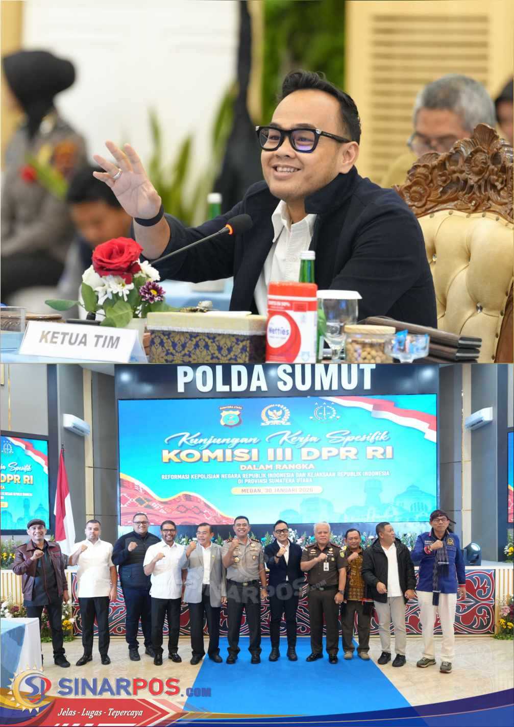 Kunjungan Kerja Spesifik Komisi III DPR RI di Polda Sumut Bahas Reformasi Polri dan Kejaksaan