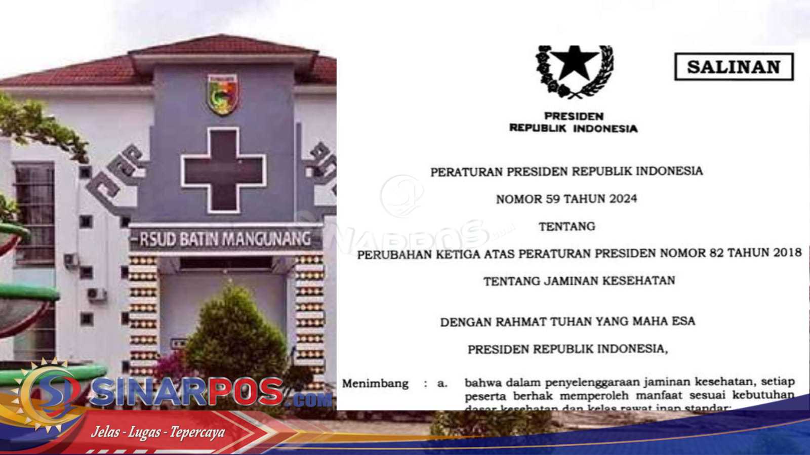 Nah Kidah! Pasien Rawat Inap Pria dan Wanita Di RSUD Batin Mangunang Berbaur Dalam Satu Sal