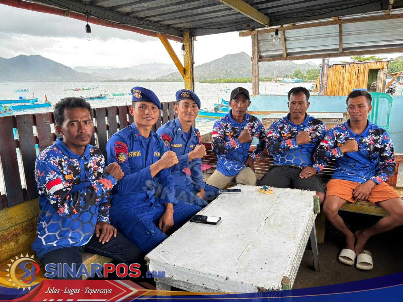 SILATURAHMI DENGAN SAHABAT POLAIRUD NTB DAN PEMBERIAN HIMBAUAN KESELAMATAN SAAT BERLAYAR DI WILAYAH PERAIRAN