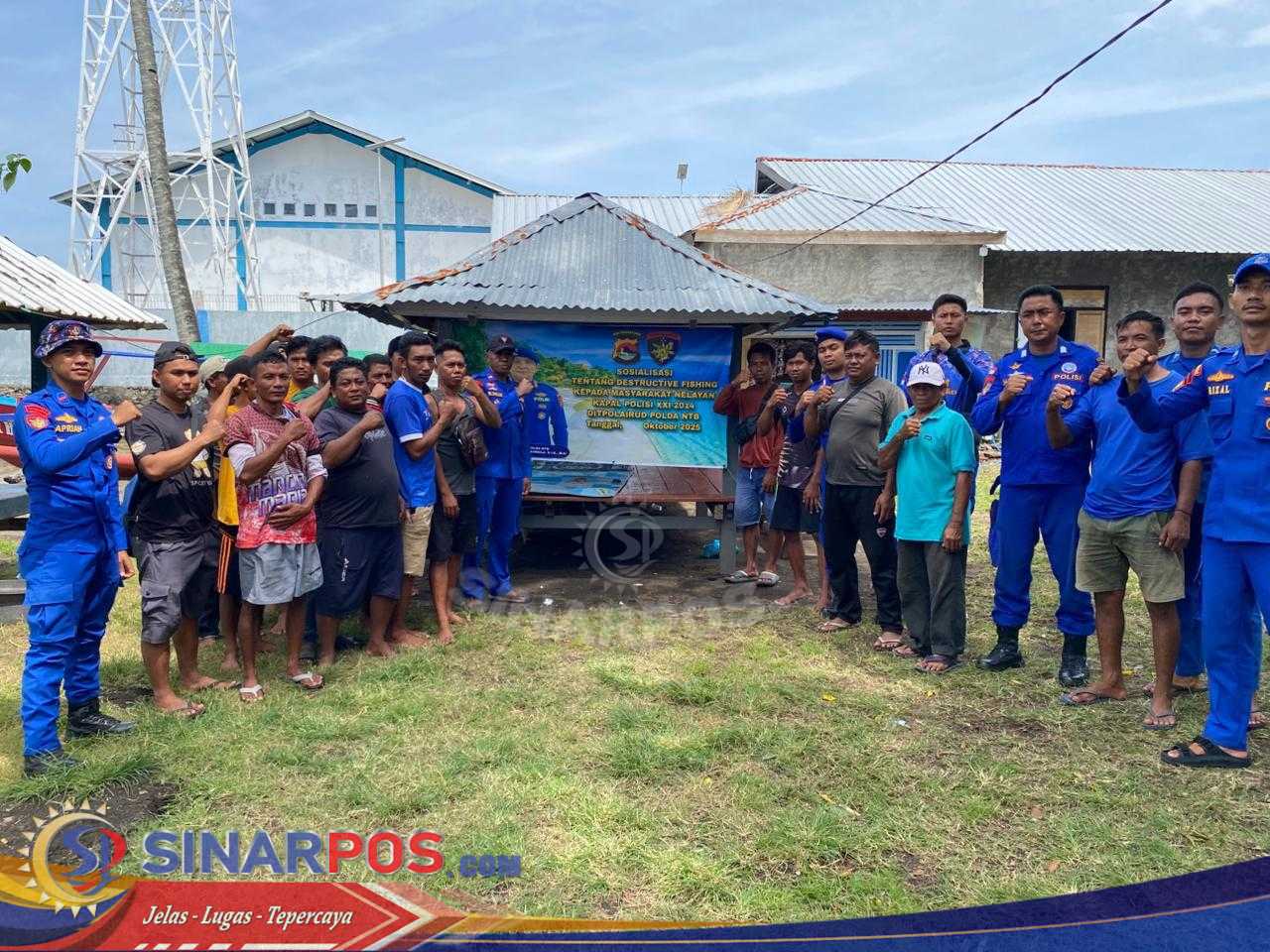 Kapal Polisi XXI 2014 Dit Polairud Polda NTB Laksanakan Sosialisasi Anti Penangkapan Ikan Merusak Ekosistem