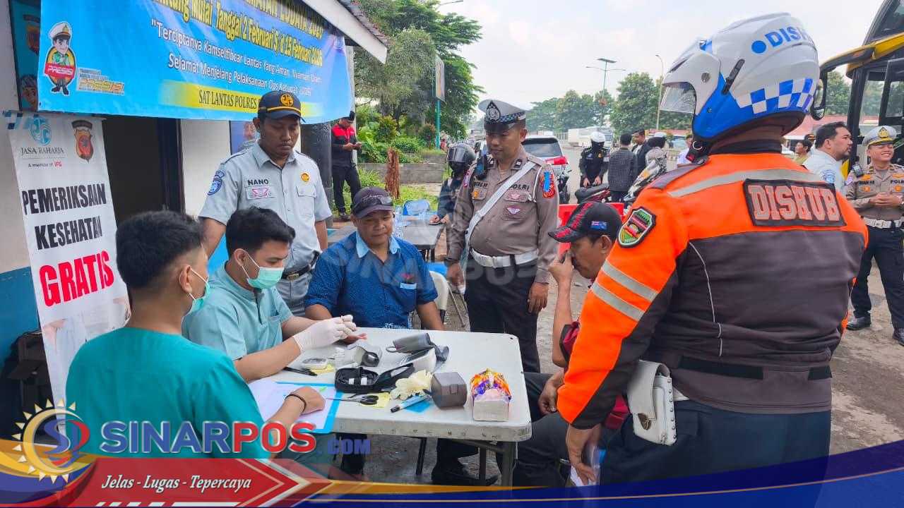 Satlantas Polres Purwakarta Gelar Ramp Check dan Tes Alkohol di Cikopo