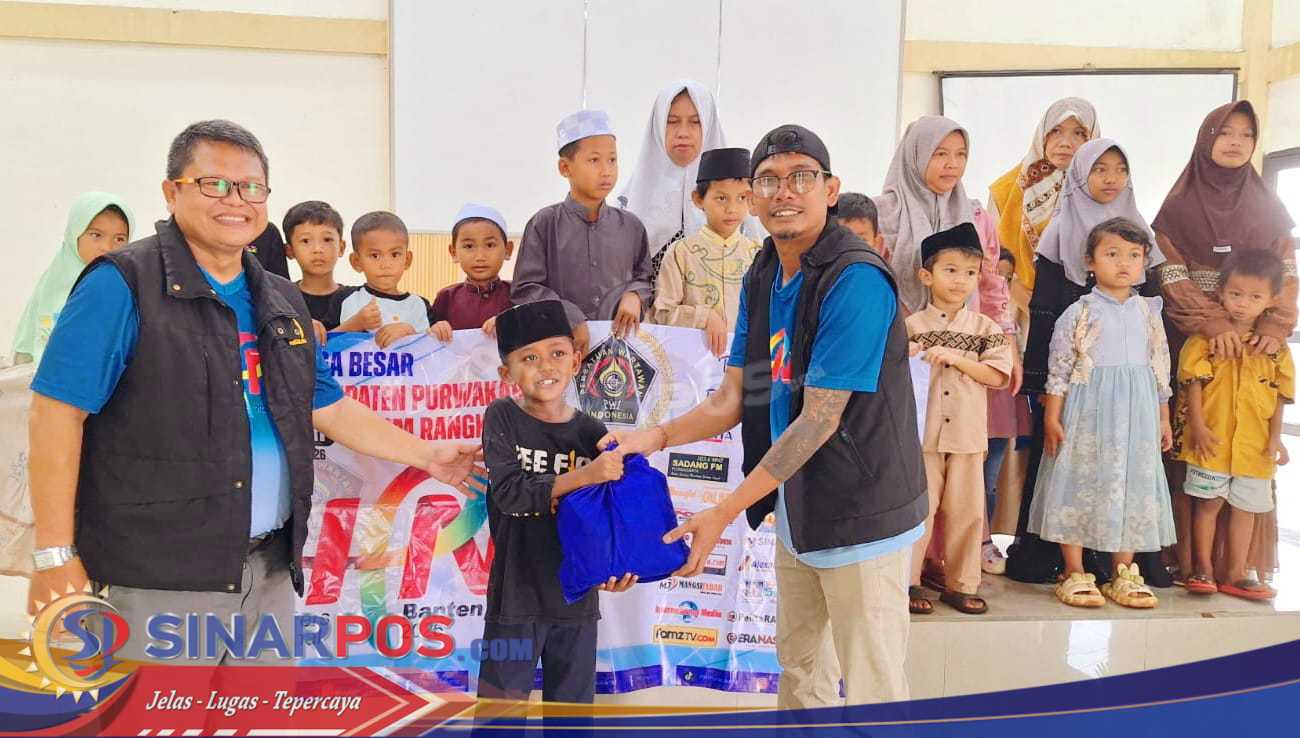 Bansos Hari Kedua,HPN 2026 PWI Purwakarta Untuk Anak Yatim Piatu Desa Cimahi