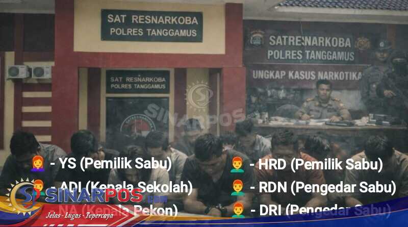 Kepala Sekolah dan Kepala Pekon Di Kec Bulok Tanggamus Ditangkap Polisi Karena Kasus Sabu