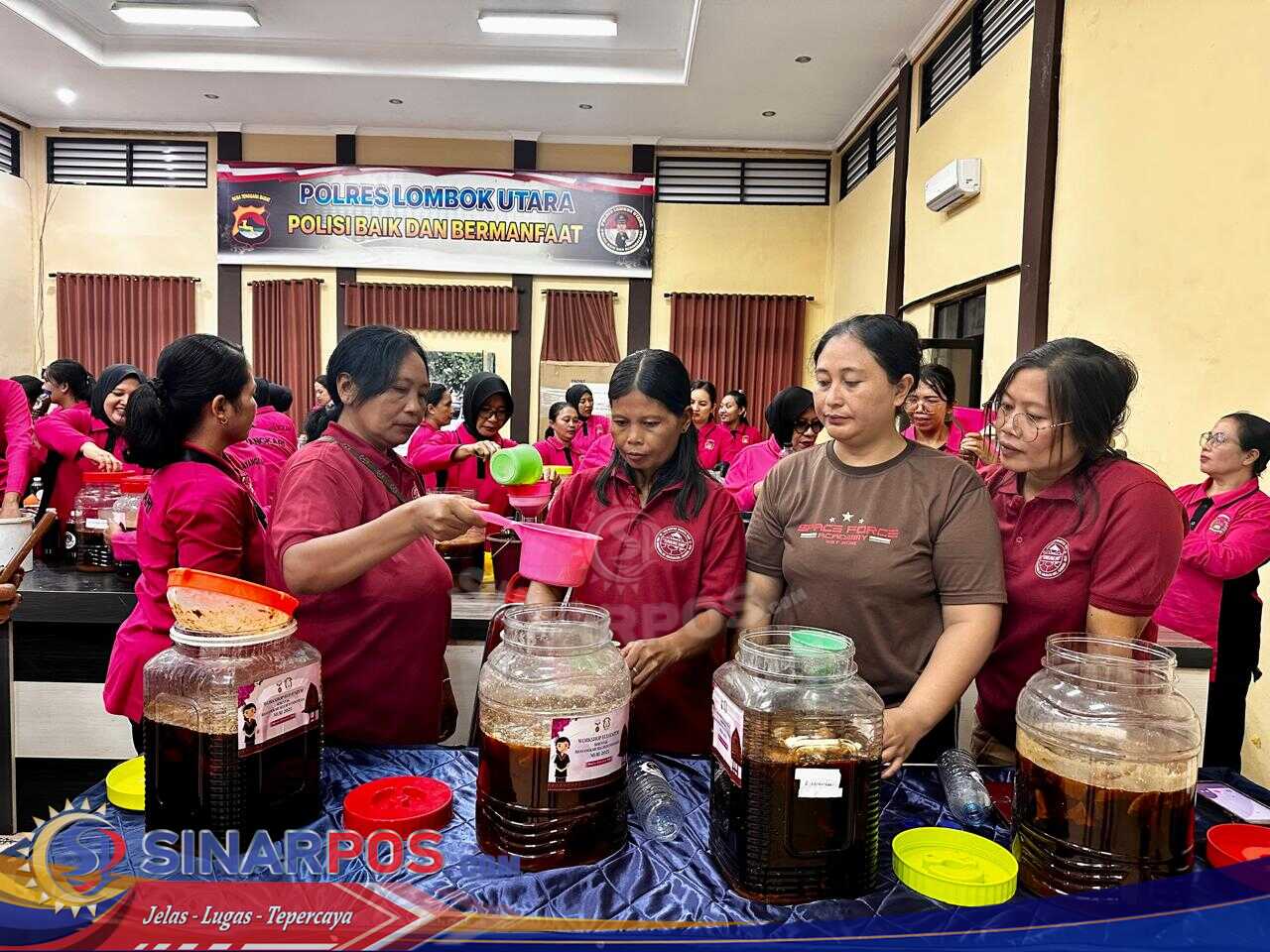 Bhayangkari Lombok Utara Panen 750 Liter Eco Enzym, Dukung Ketahanan Pangan Nasional