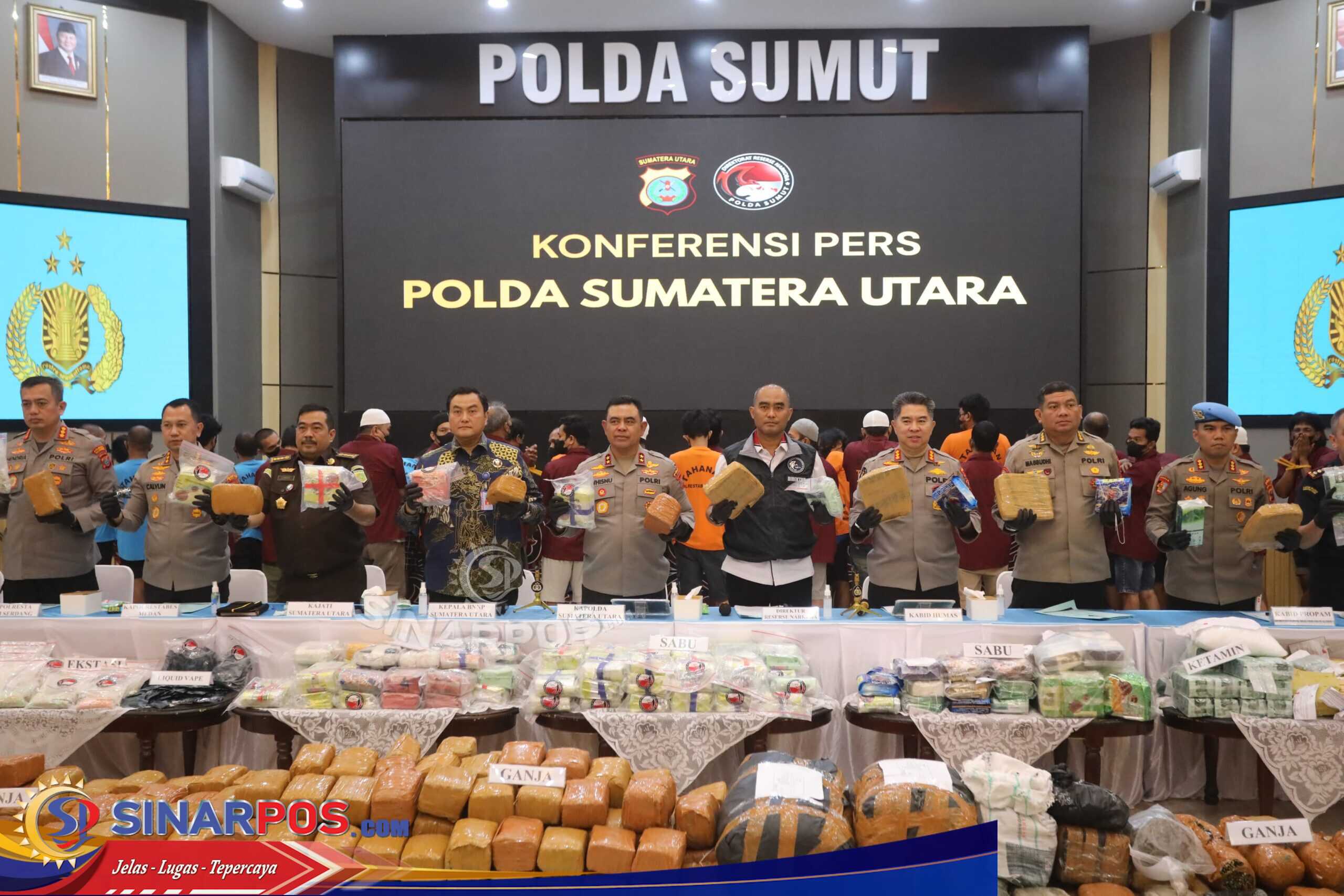 Polda Sumut Ungkap 923 Kasus Narkoba Awal 2026, Selamatkan 1,48 Juta Jiwa