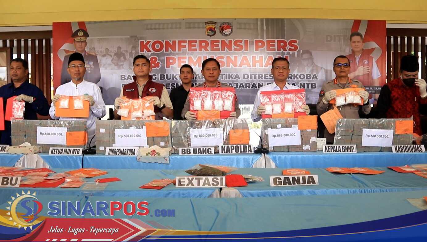 157 Kasus Terungkap, Kapolda NTB Ajak Semua Pihak Bersinergi Lawan Narkoba