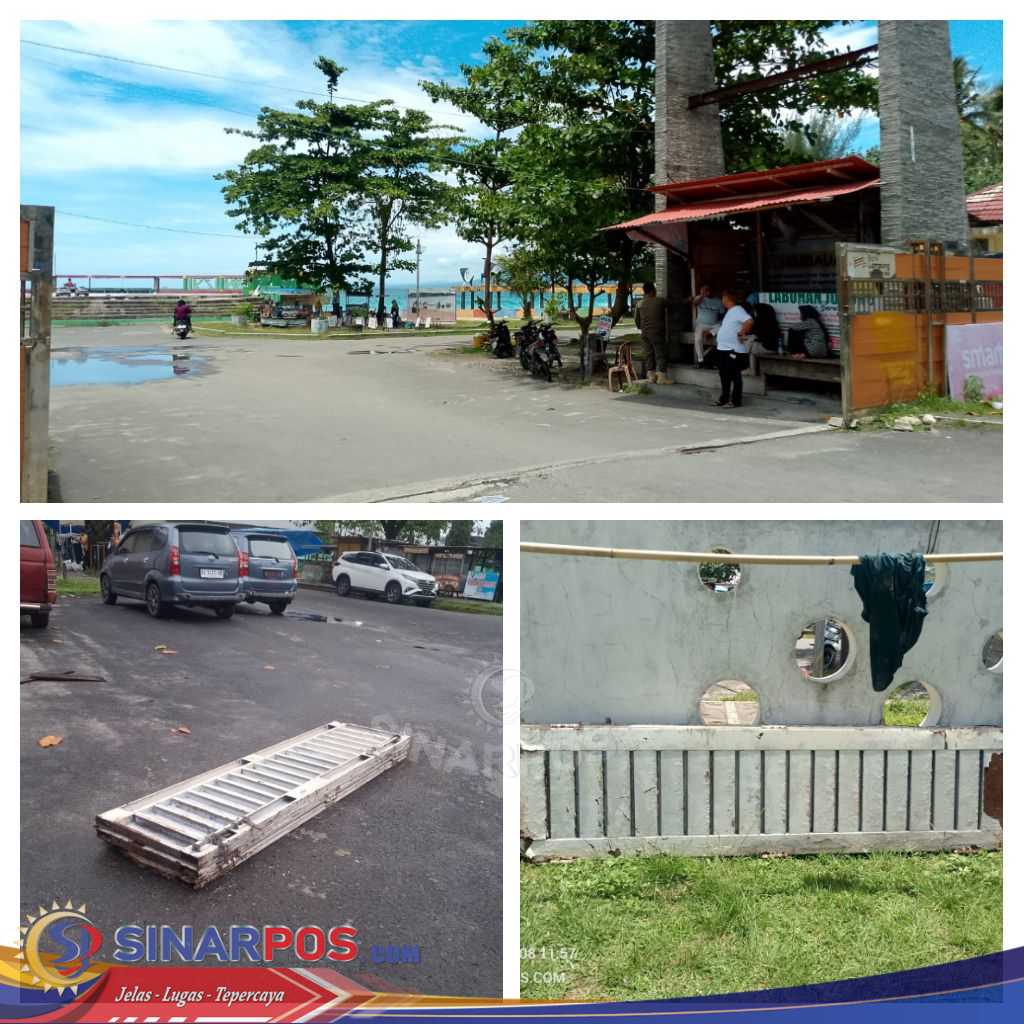 Pagar Pintu Besi GSG Pantai Labuhan Jukung Diduga Hampir Digondol Maling