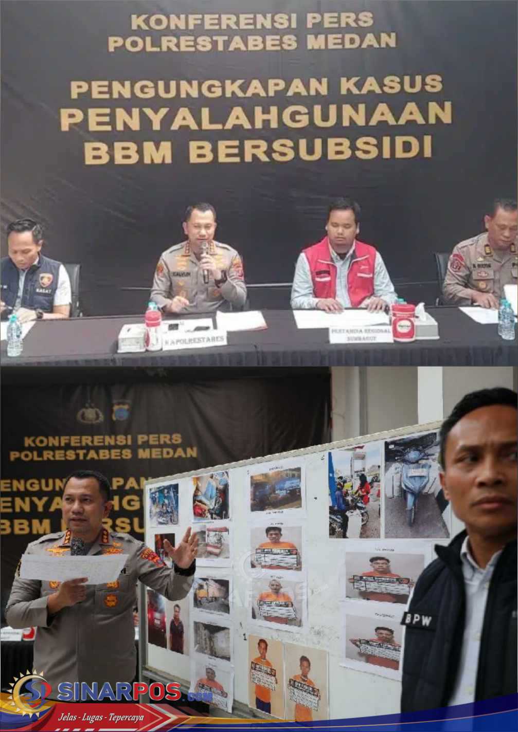 Polrestabes Medan Berhasil Bongkar Mafia Penyalahgunaan 14 Ton BBM Solar dan Pertalite, 3 Operator SPBU Diberi Sanksi Pertamina: 10 Tersangka Diringkus