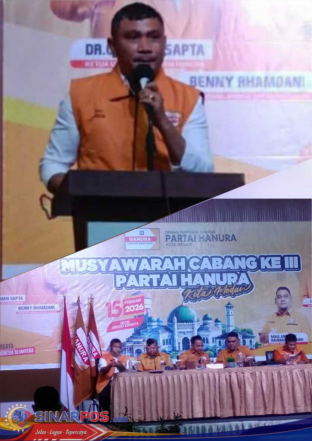 Muscab ke-III!! Jansen Simbolon Secara Aklamasi Nahkodai DPC Partai Hanura Kota Medan Periode 2025-2030