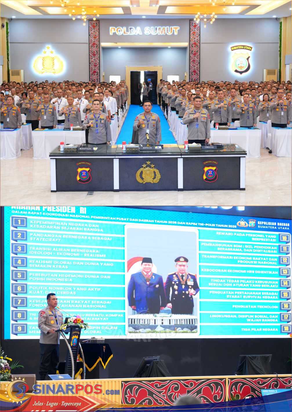 Rapim 2026, Kapolda Sumut Tegaskan: Jaga Marwah Institusi, Zero Pelanggaran Tanpa Kompromi