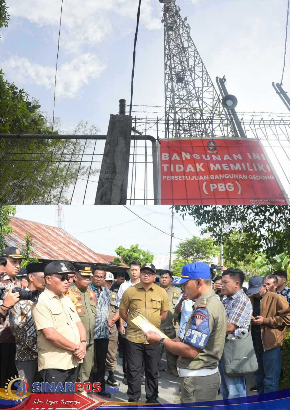 29 Tahun Tanpa PBG!! Bupati dan Wabup Deliserdang Pimpin Tertibkan PT Tower Bersama Group di Jalan Setia Budi Desa Sekip