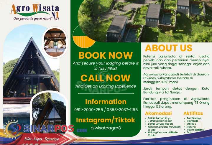 Agrowisata Rancabali Terus Berkembang, PTPN I Regional 2 Optimalkan Aset dengan Wahana Baru