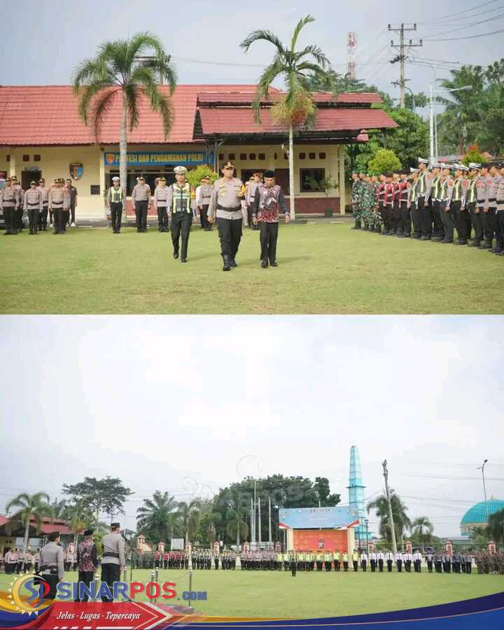 Polres Musi Rawas menggelar Apel Gelar Pasukan Operasi Ketupat 2026 di halaman Polres Musi Rawas,