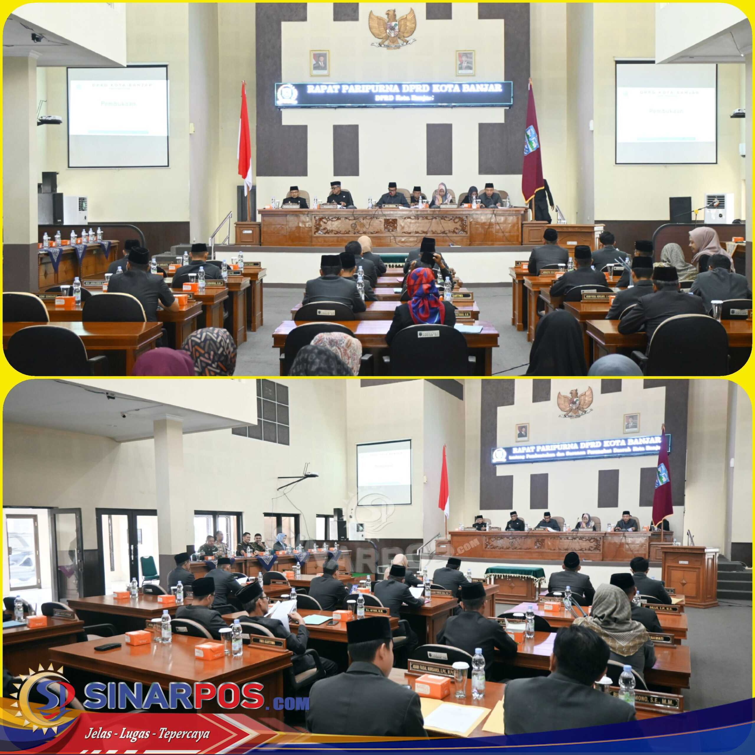Rapat Paripurna DPRD Kota Banjar Bahas Perubahan Perda dan Penyampaian LKPJ Wali Kota 2025