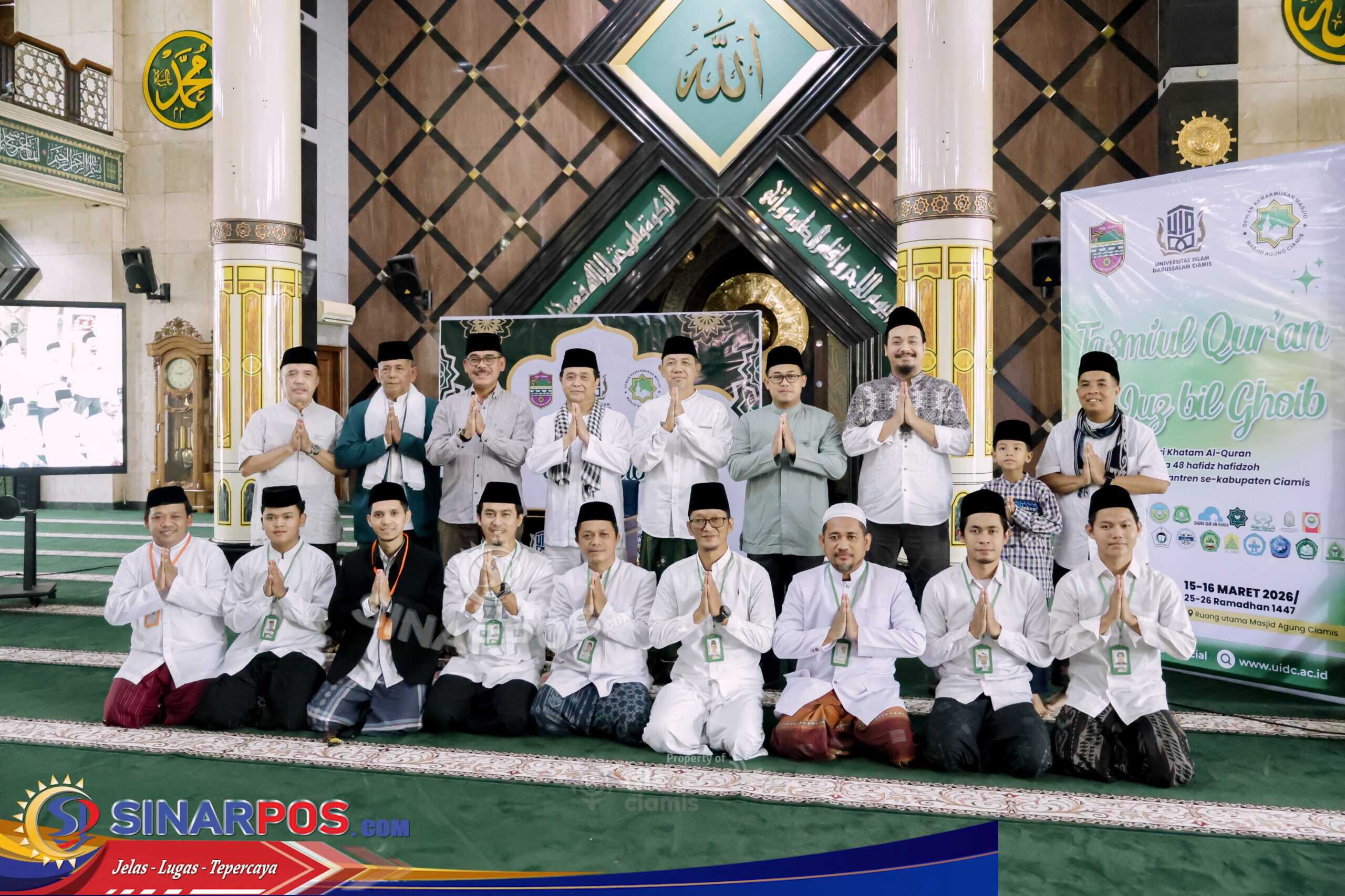 Pemkab Ciamis Perkuat Syiar Al-Qur’an Melalui Tasmi 30 Juz di Masjid Agung