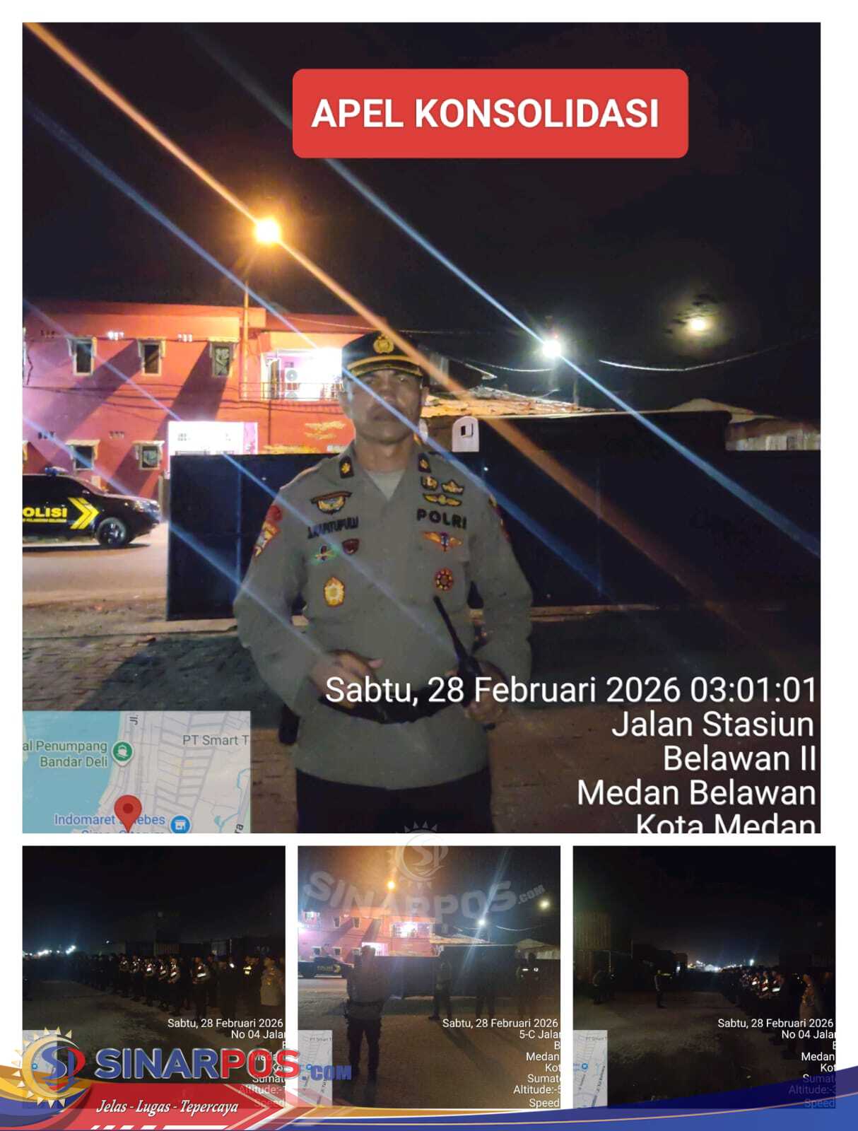 Patroli KRYD Dini Hari, Polres Pelabuhan Belawan Pastikan Situasi Aman dan Kondusif