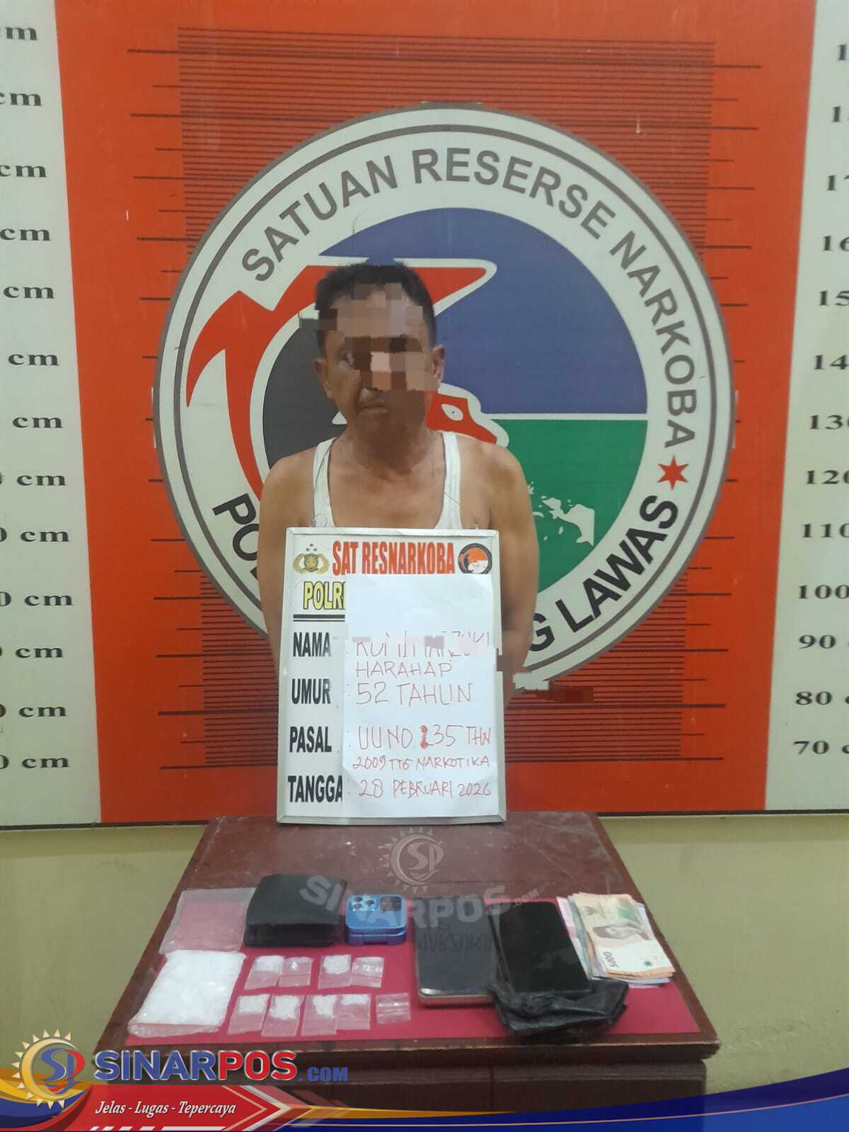 Sering Transaksi dan Konsumsi Narkoba Didalam Rumah, seorang Pengedar Sabu di Barumun Diringkus Polisi