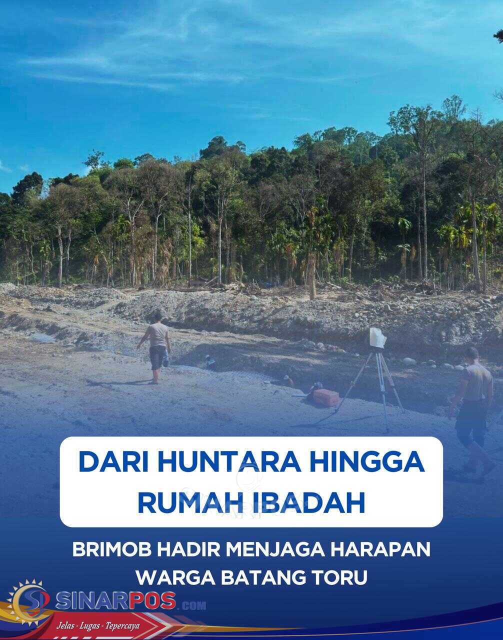Dari Huntara hingga Rumah Ibadah, Brimob Hadir Menjaga Harapan Warga Batang Toru