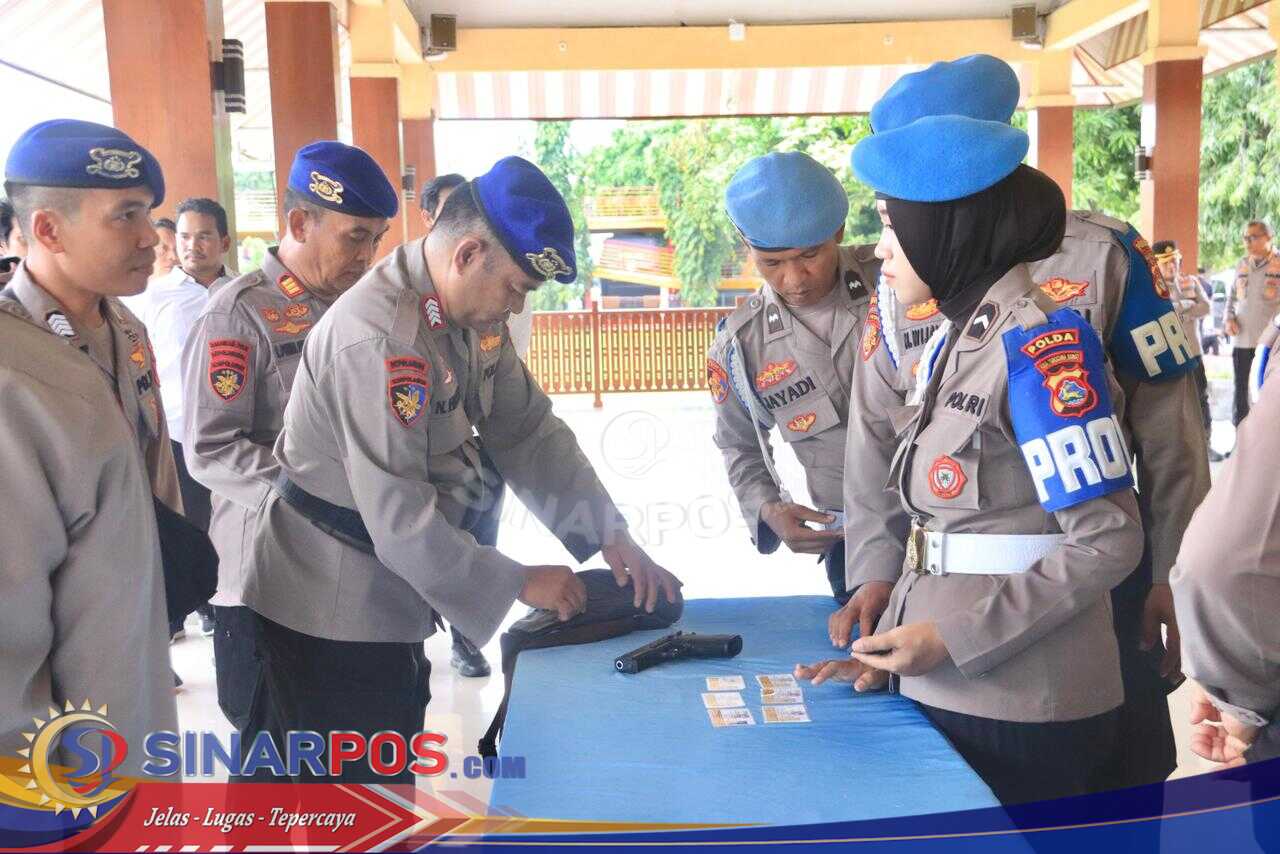 Cegah Penyalahgunaan, Polda NTB Gelar Pengecekan Senjata Api Dinas Personel