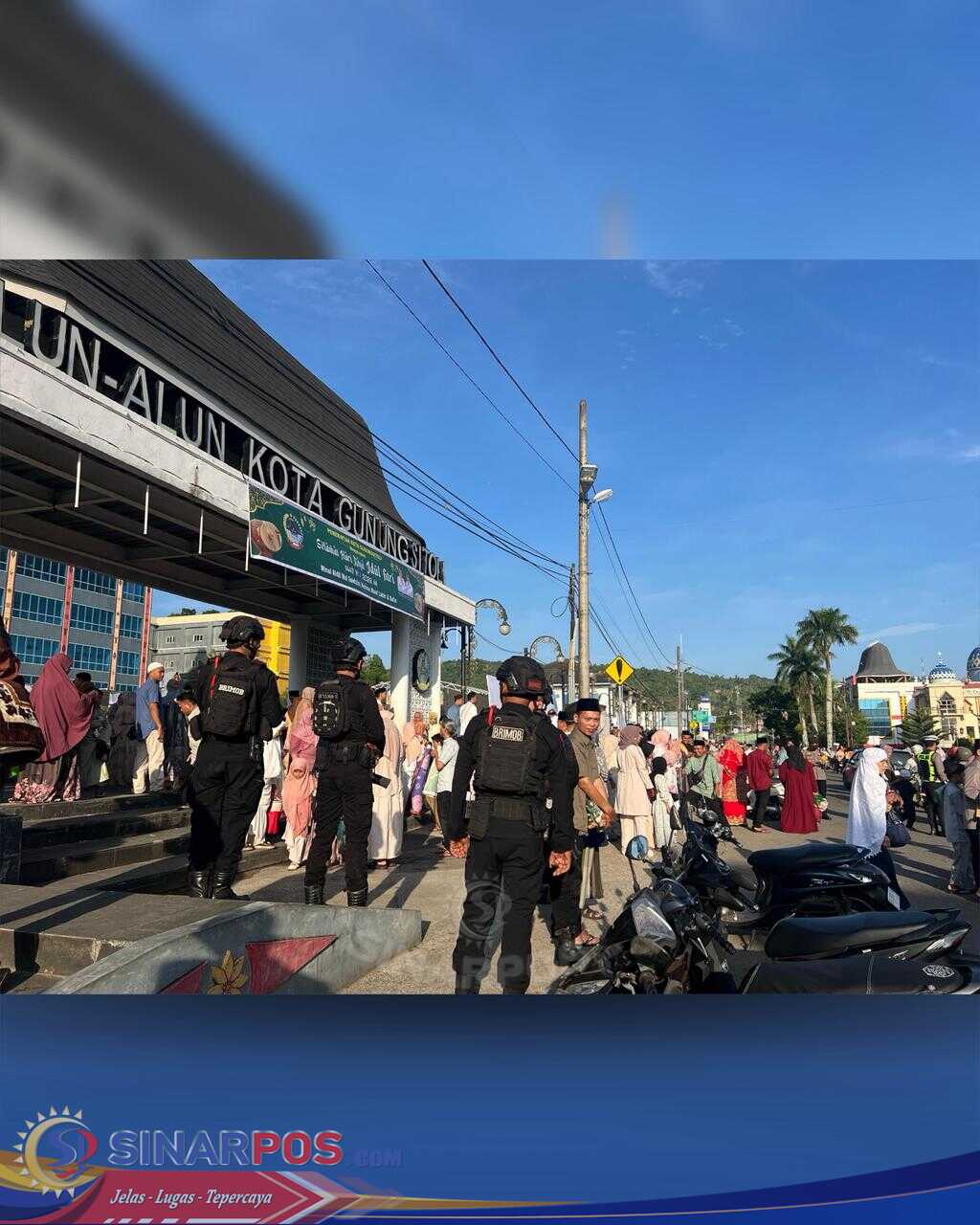 Operasi Ketupat Toba 2026, Brimob Sumut Amankan Sholat Idul Fitri di Kota Sibolga dengan Humanis dan Profesional