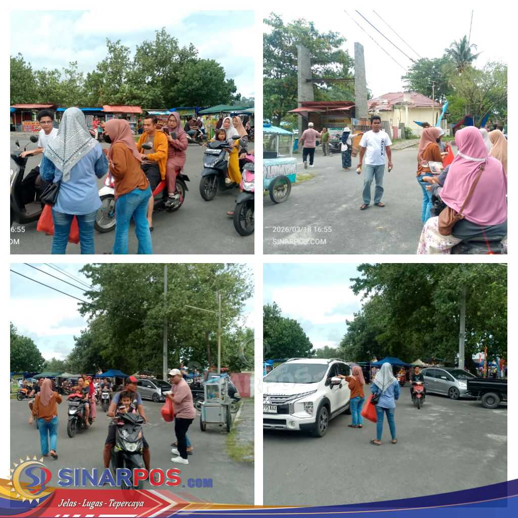 Aksi Sosial Penjaga Gerbang Pariwisata Pantai Labuhan Jukung ; 300 Takjil Dibagikan untuk Pengguna Jalan