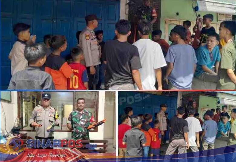 Polres Madina dan Koramil 12 Tertibkan Pistol Mainan di Siabu