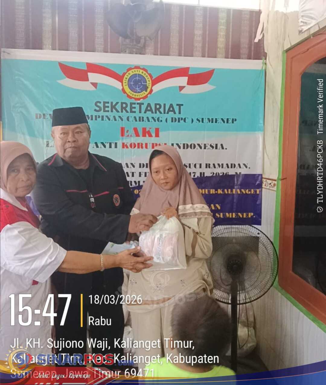 Laskar Anti Korupsi Indonesia (LAKI) DPC Sumenep Bagi Kebahagiaan Jelang Hari Raya Idul Fitri 2026 M/1447 H