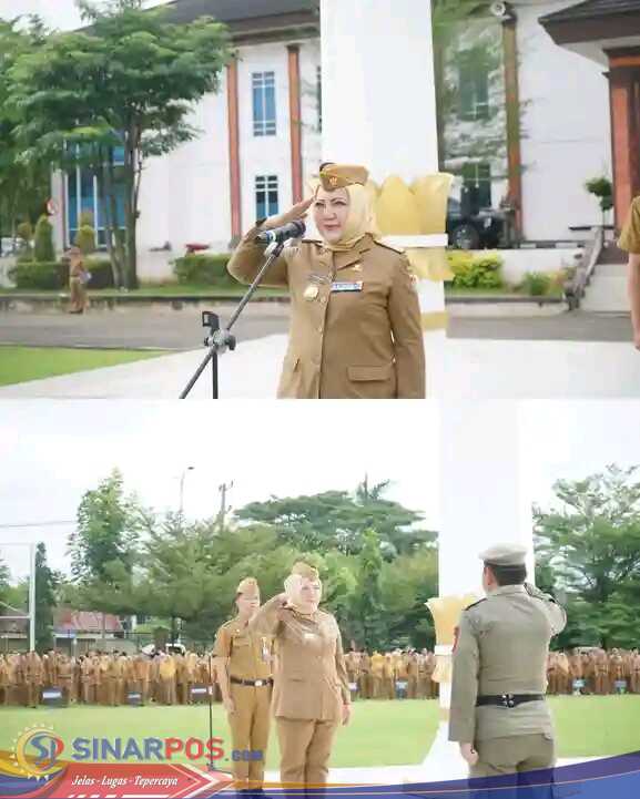 Bupati Musi Rawas menggelar apel pagi bersama di lingkungan Pemkab Musi