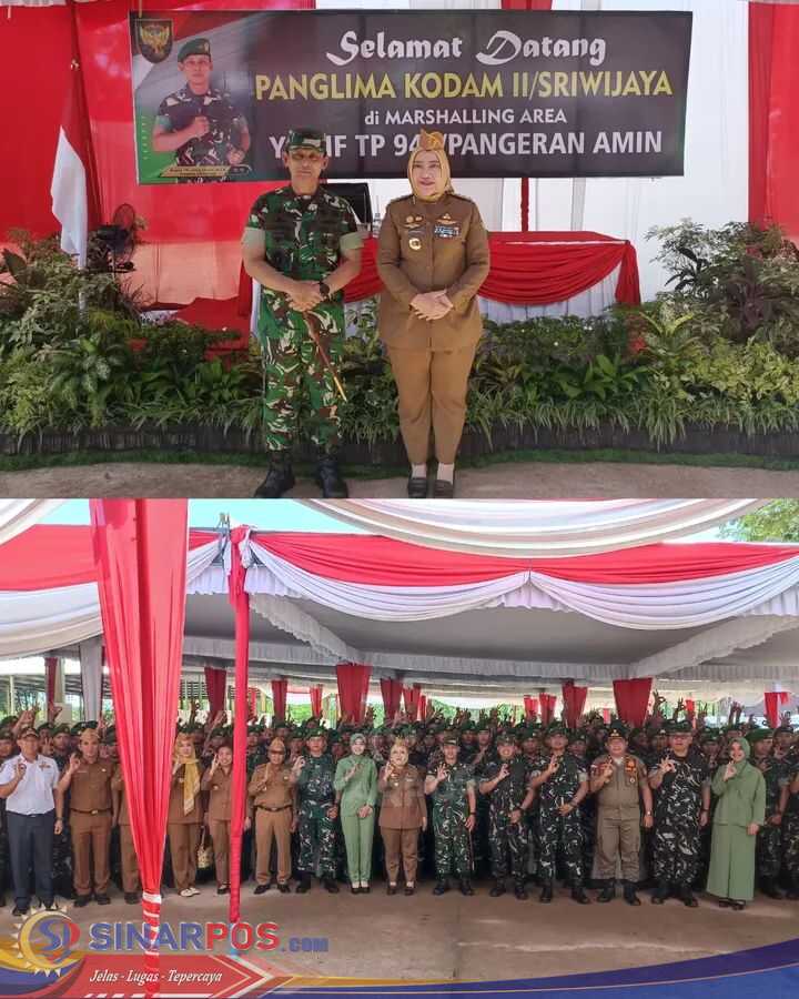 Bupati Mura Bersama Pangdam II/Sriwijaya Tinjau Pembangunan Yonif TP 947 / Pangeran Amin di Musi Rawas