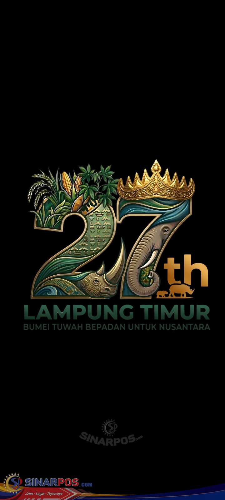 Makna Logo HUT ke-27 Lampung Timur: Harmoni Alam, Budaya, dan Semangat Pembangunan