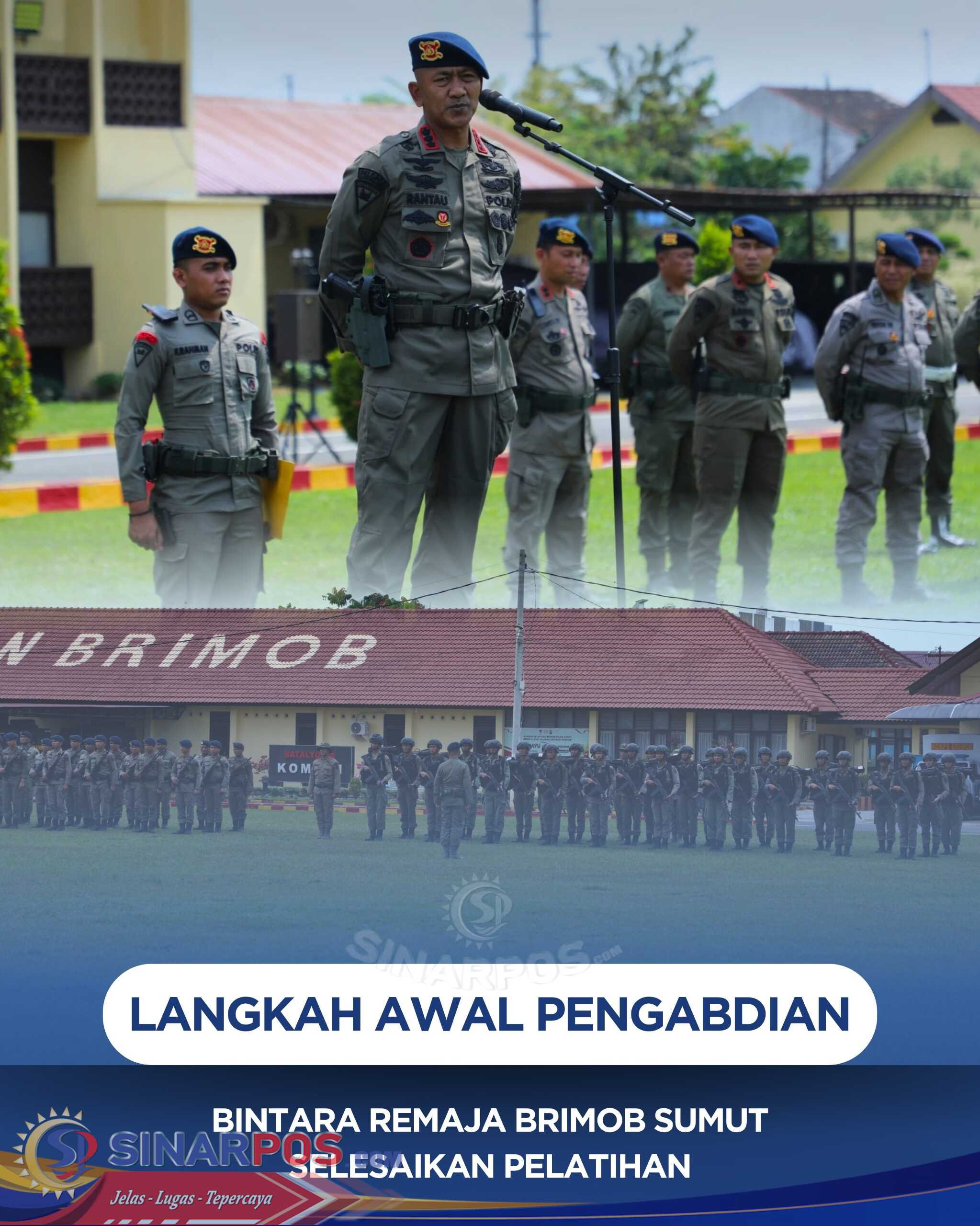 Langkah Awal Pengabdian, Bintara Remaja Brimob Sumut Selesaikan Pelatihan