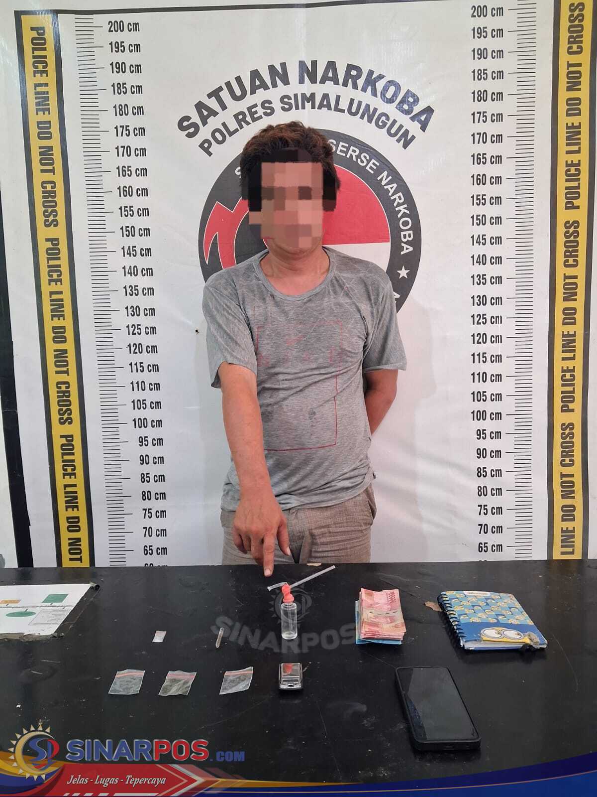 Polres Simalungun Gerebek Sarang Narkoba di Kampung Jawa, Along Tidak Berkutik Saat Dibekuk